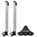 Minn Kota Raptor Bundle Pair - 10ft Silver Shallow Water Anchors with Active Anchoring and Footswitch Included