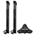 Minn Kota Raptor Bundle Pair - 8ft Black Shallow Water Anchors with Active Anchoring and Footswitch Included