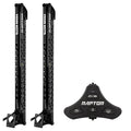 Minn Kota Raptor Bundle Pair - 8ft Black Shallow Water Anchors with Footswitch