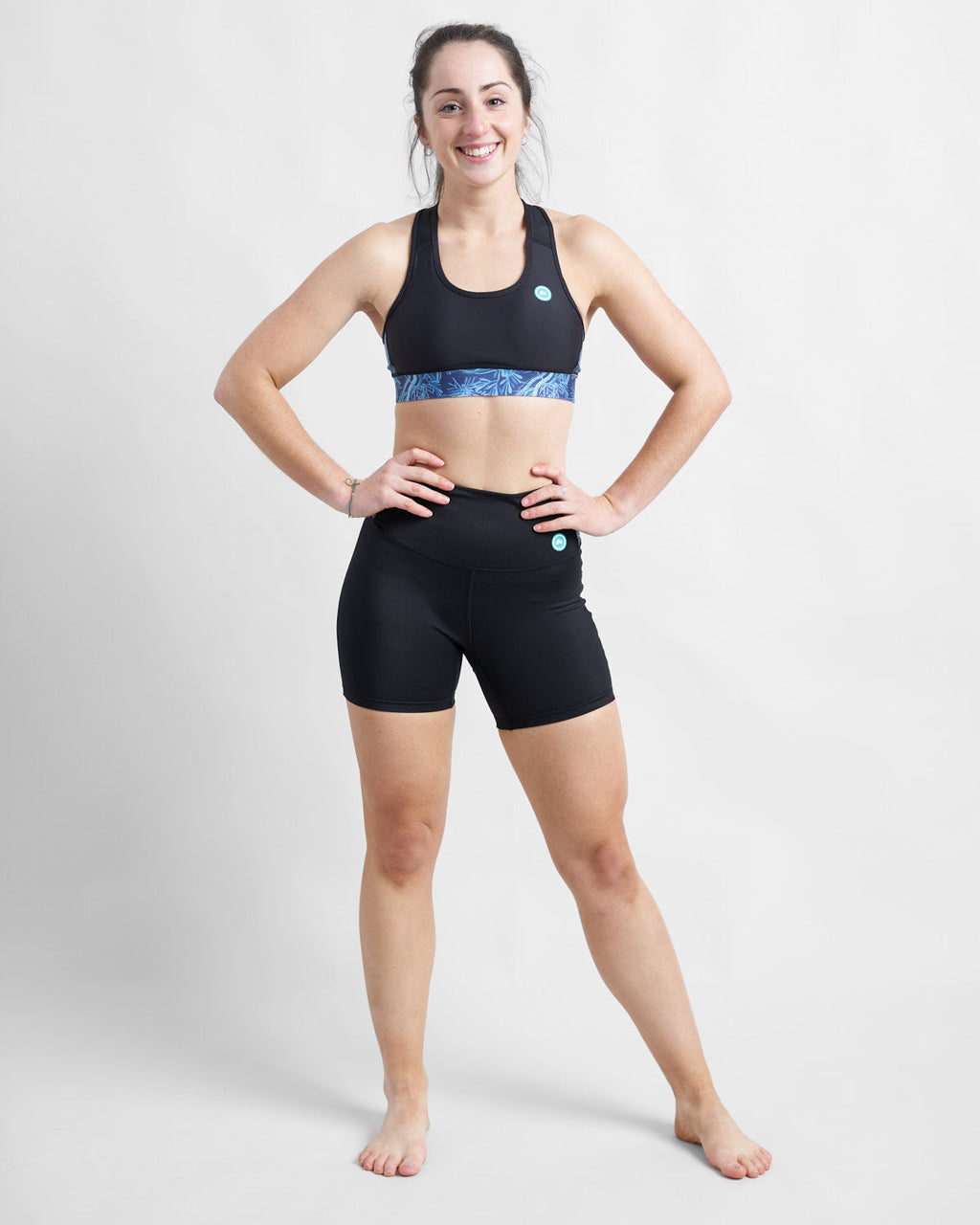 Rooster Womens High Waist Sports Shorts
