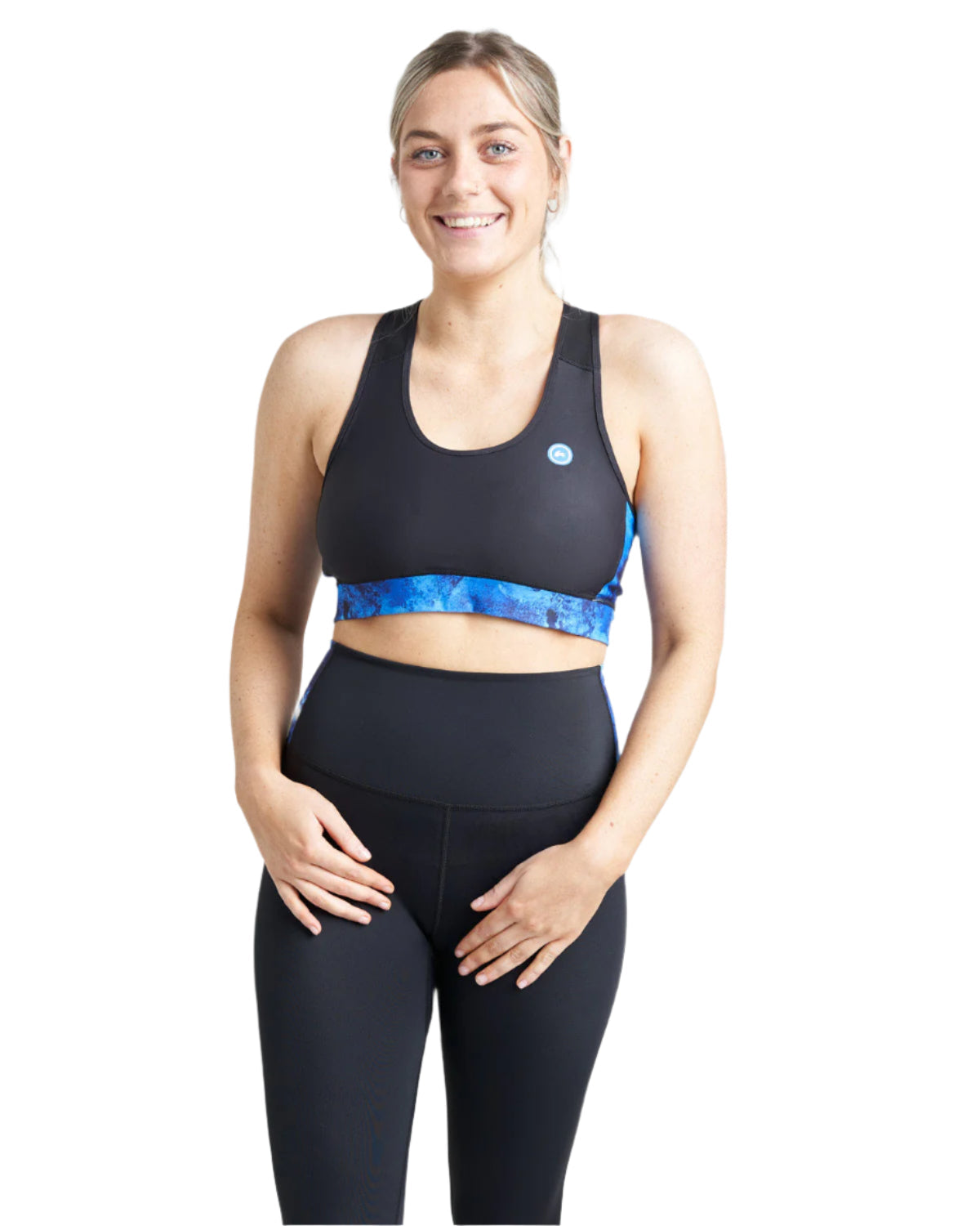 Rooster Womens Sports Bra/Bikini Top - AZURE