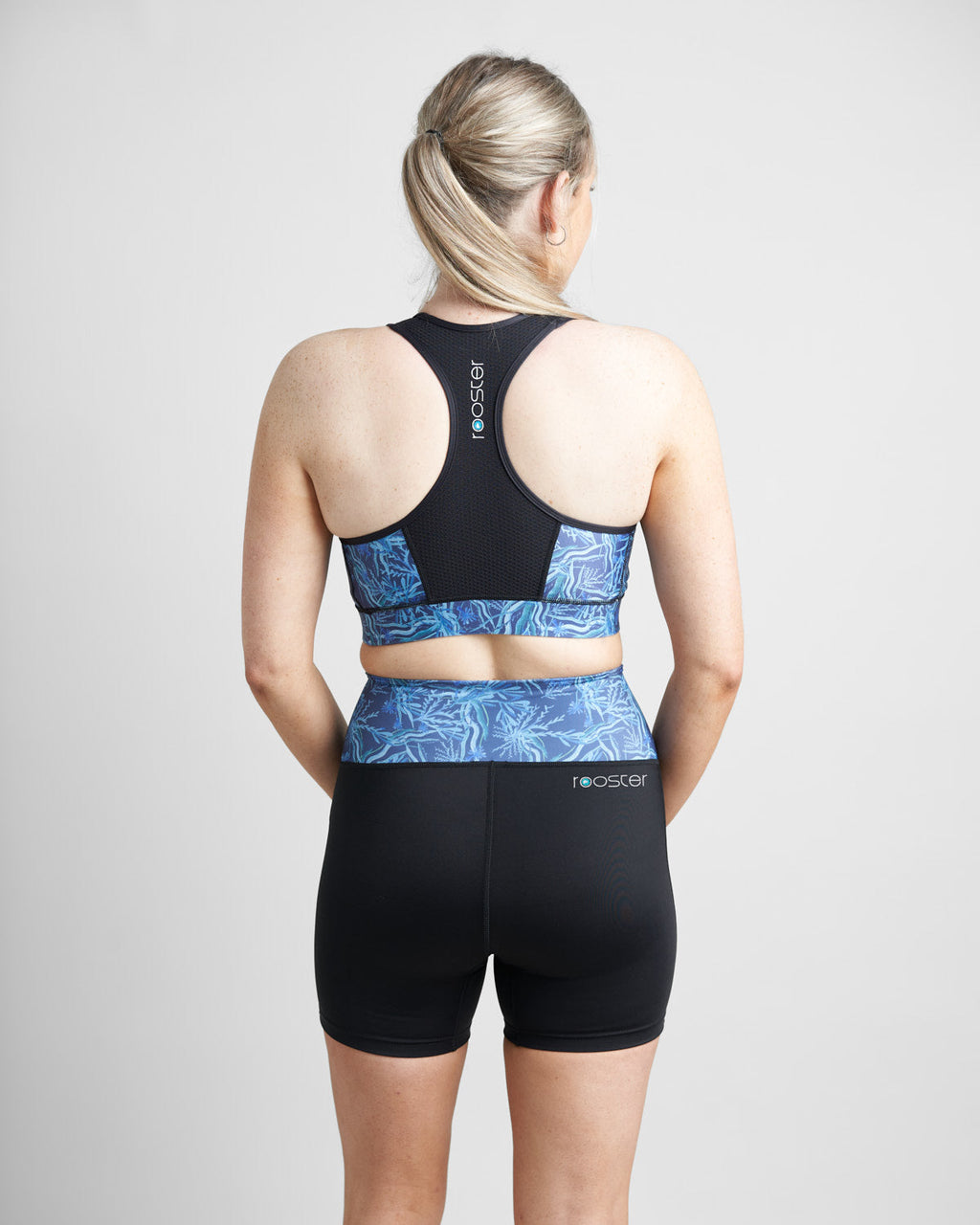 Rooster Womens High Waist Sports Shorts