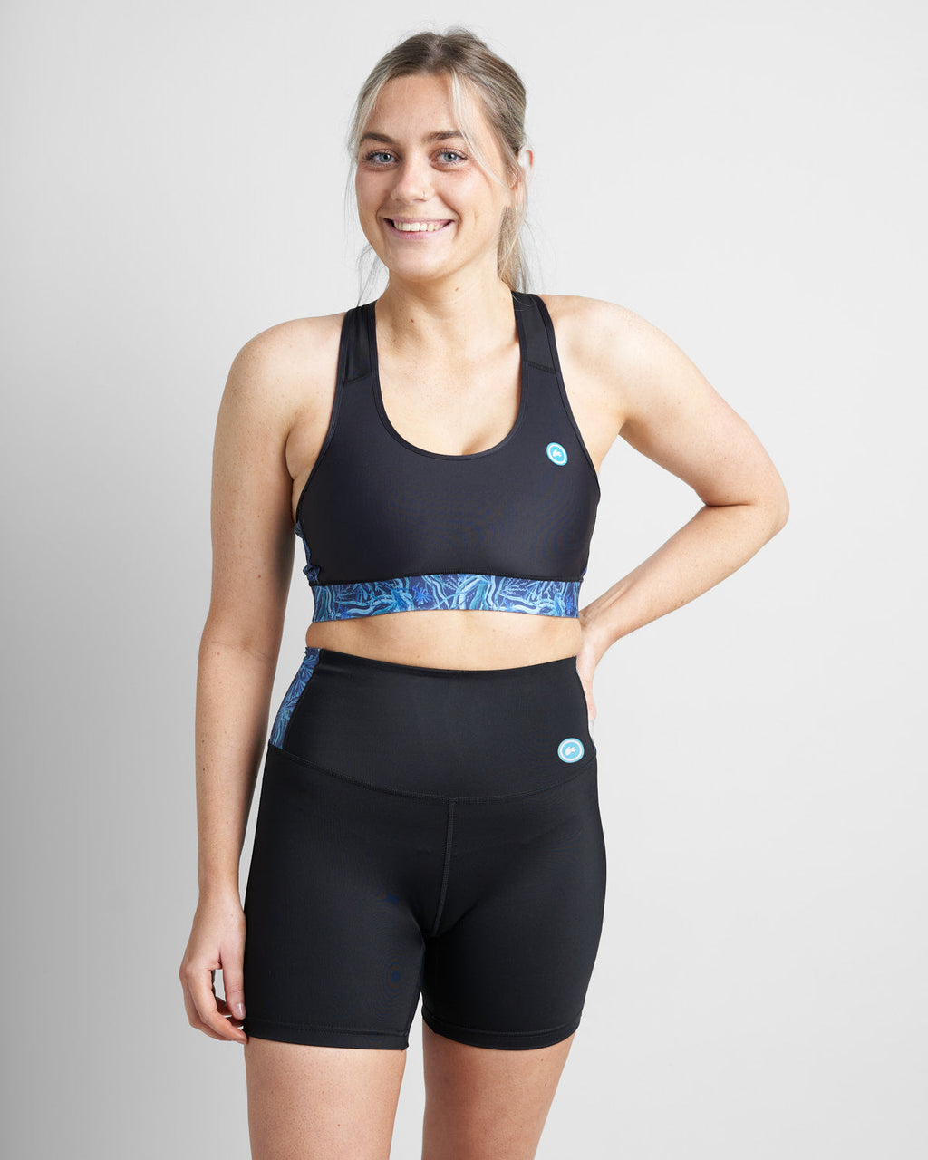 Rooster Womens High Waist Sports Shorts