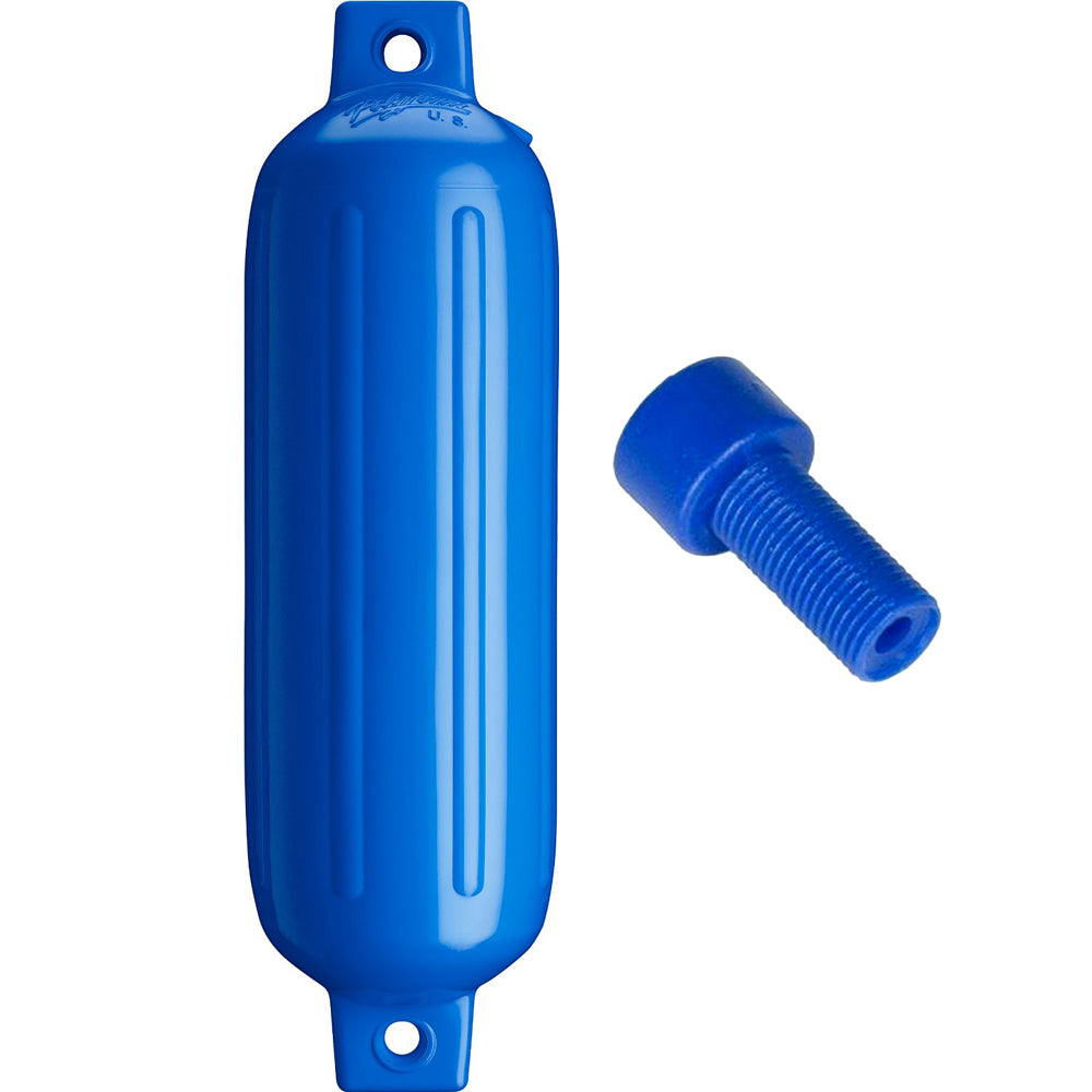 Polyform G-3 Twin Eye Fender 5.5in x 19in - Blue with Adapter
