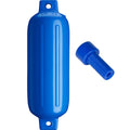 Polyform G-4 Twin Eye Fender 6.5in x 22in - Blue with Adapter