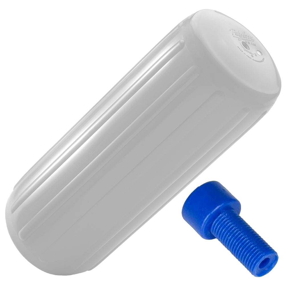 Polyform HTM-3 Fender 10.5in x 27in - White with Adapter