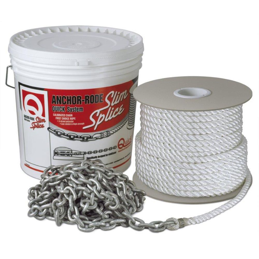 Quick Anchor Rode 30ft of 8mm Chain 170ft of 1/2in Rope