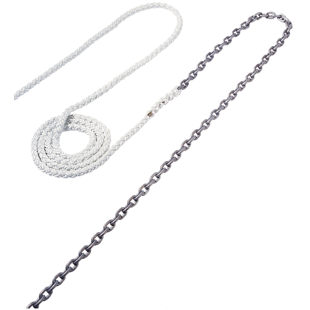 Maxwell Anchor Rode - 15ft -1/4in Chain to 150ft -1/2in Nylon Brait