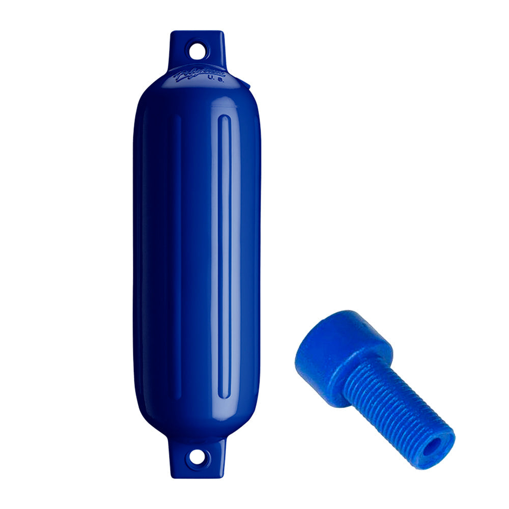 Polyform G-3 Twin Eye Fender 5.5in x 19in - Cobalt Blue with Adapter