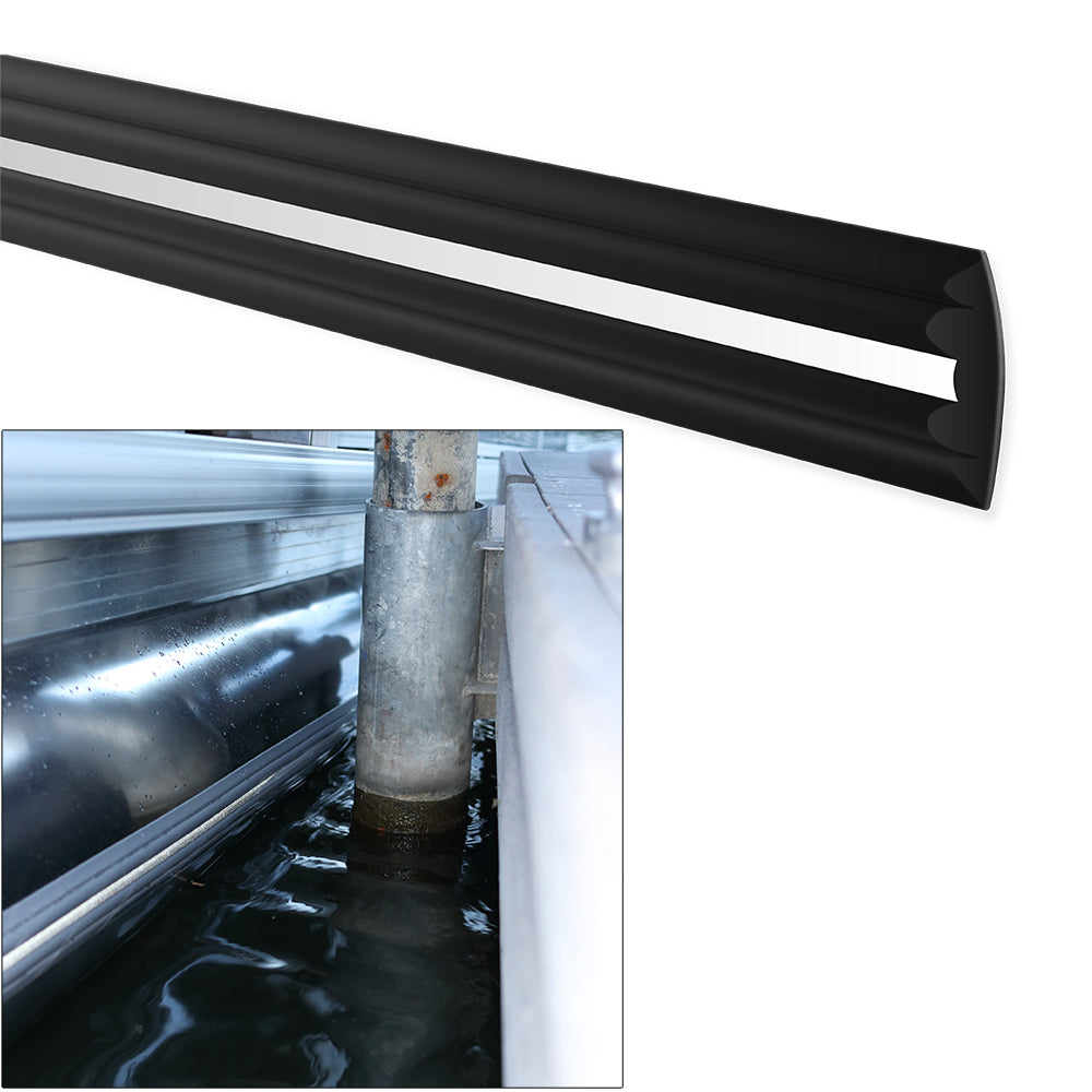 Megaware PontoonGuard - 32ft Kit - (2) 16&ft Guards for Pontoon Up To 21ft - Black