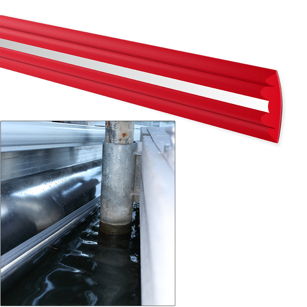 Megaware PontoonGuard - 40ft Kit - (2) 20&ft Guards for Pontoon Up To 25ft - Red