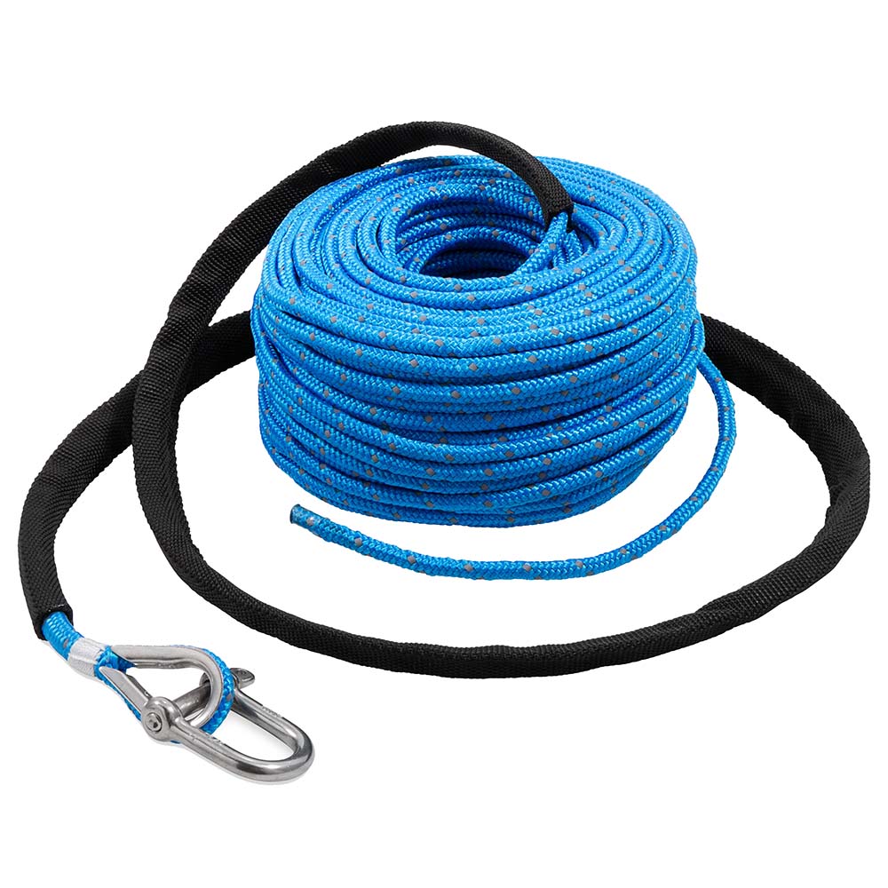 TRAC Outdoors Anchor Rope - 3/16in x 100ft  with SS Shackle