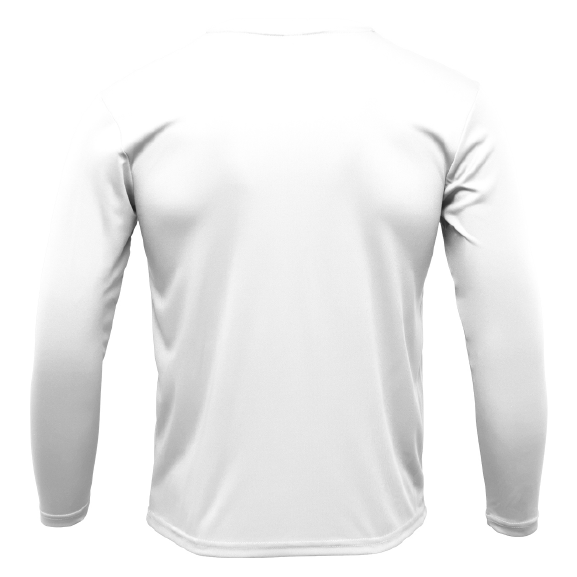 American Flag On Chest Long Sleeve UPF 50+ Dry-Fit Shirt