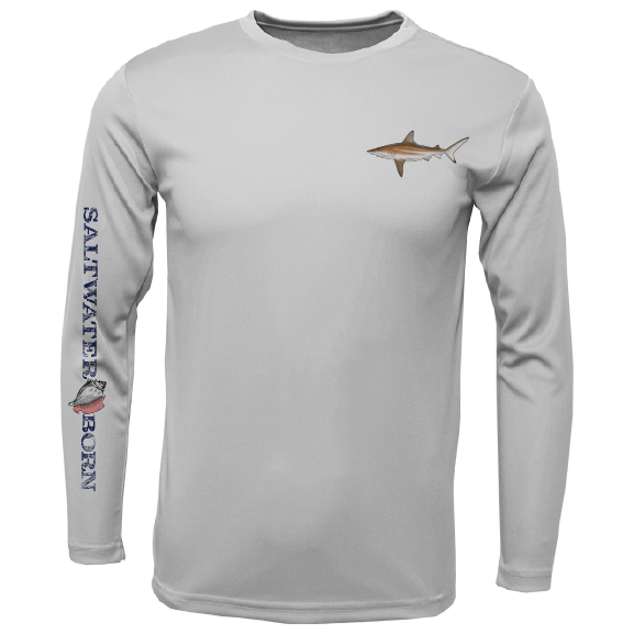 Clean Blacktip Long Sleeve UPF 50+ Dry-Fit Shirt