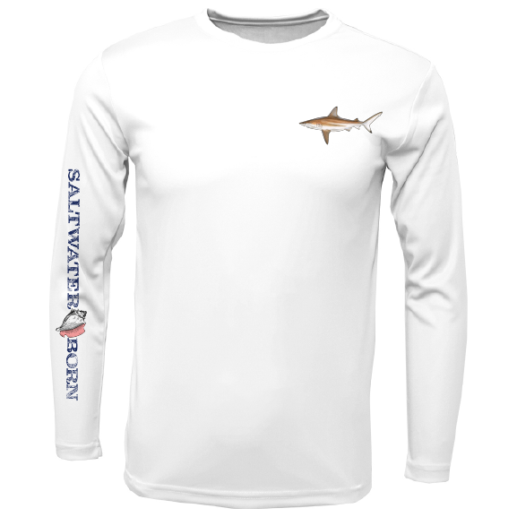 Clean Blacktip Long Sleeve UPF 50+ Dry-Fit Shirt