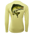 Michigan Freshwater Born Largemouth Bass Women's Long Sleeve UPF 50+ Dry-Fit Shirt