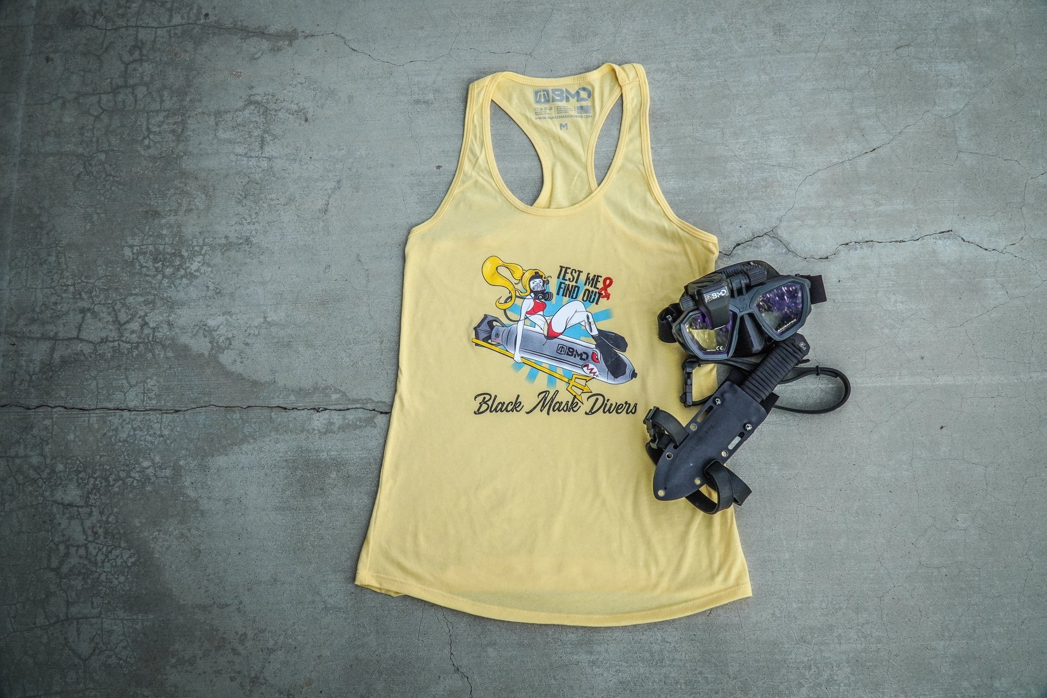 Womens Torpedo Racerback Tank Banana Cream