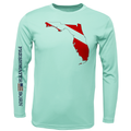Florida Diver Freshwater Born Men's Long Sleeve UPF 50+ Dry-Fit Shirt