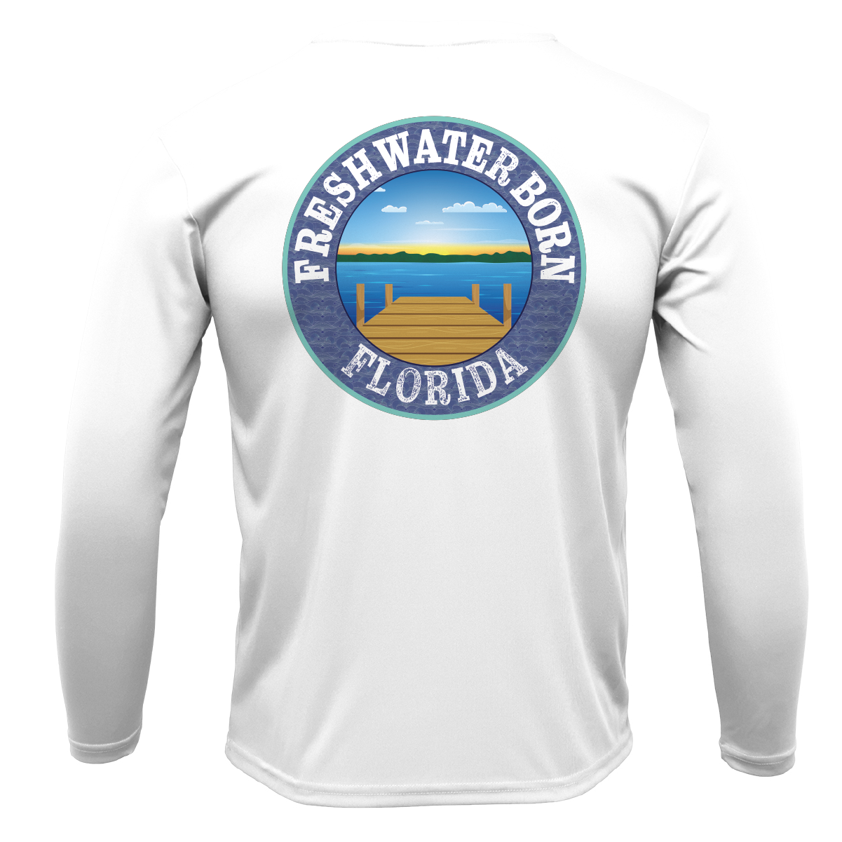 Florida Diver Freshwater Born Men's Long Sleeve UPF 50+ Dry-Fit Shirt