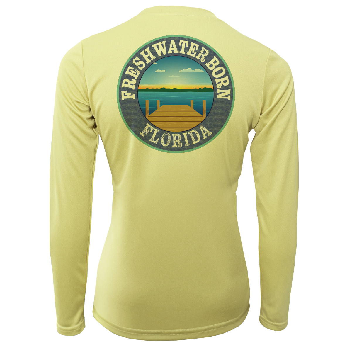 Florida USA Freshwater Born Women's Long Sleeve UPF 50+ Dry-Fit Shirt