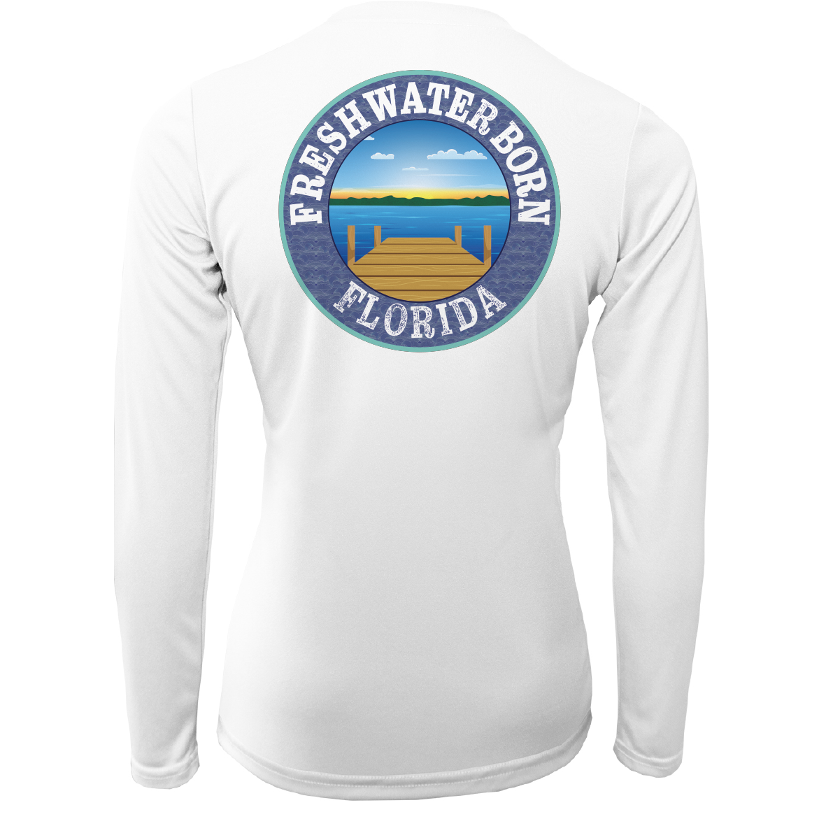 State of Florida Freshwater Born Women's Long Sleeve UPF 50+ Dry-Fit Shirt