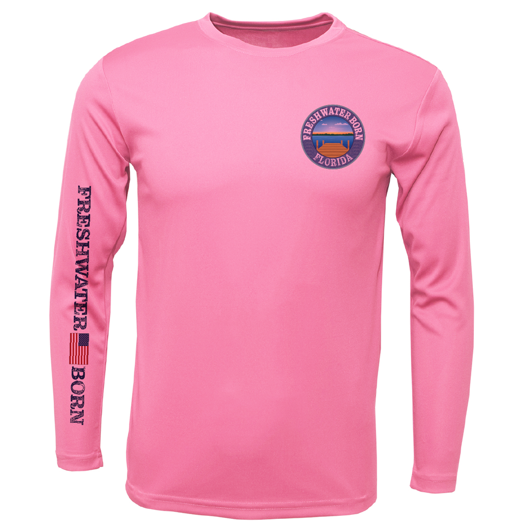 Florida Freshwater Born Kraken Girl's Long Sleeve UPF 50+ Dry-Fit Shirt