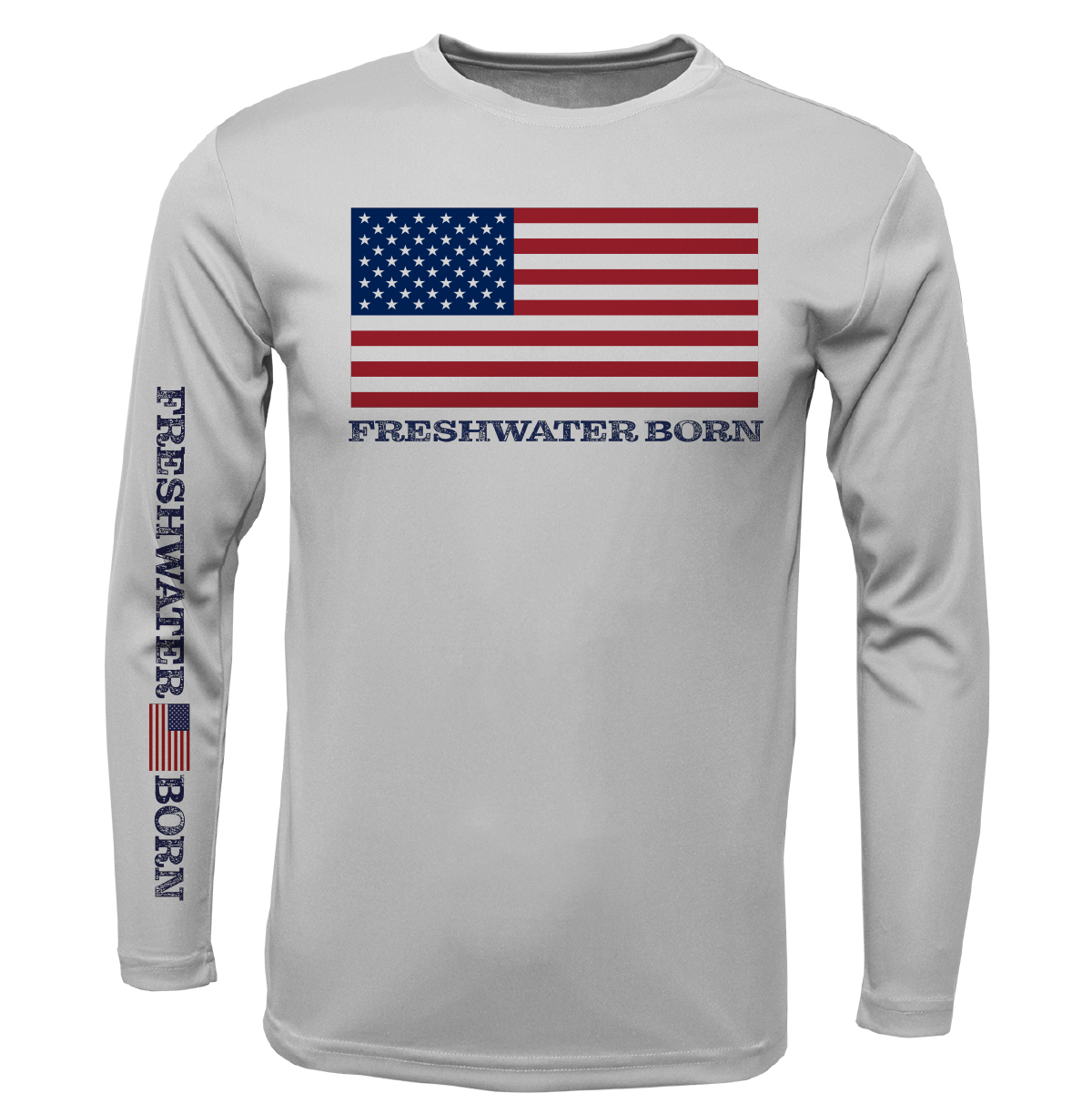 Florida USA Freshwater Born Boy's Long Sleeve UPF 50+ Dry-Fit Shirt