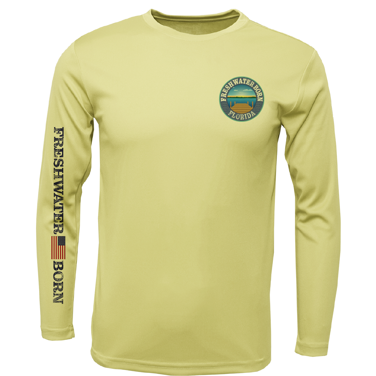 Florida Freshwater Born Kraken Girl's Long Sleeve UPF 50+ Dry-Fit Shirt