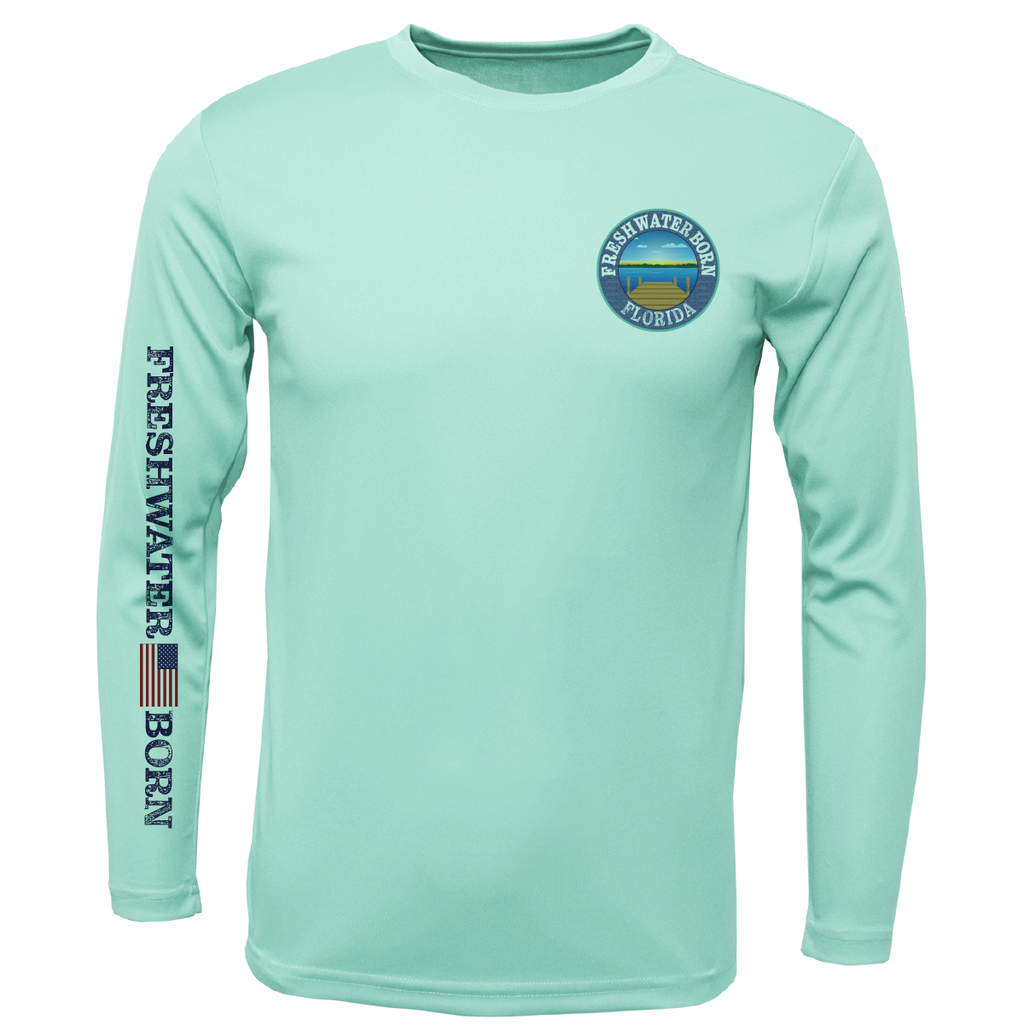 Florida Freshwater Born "All For Rum and Rum For All" Boy's Long Sleeve UPF 50+ Dry-Fit Shirt