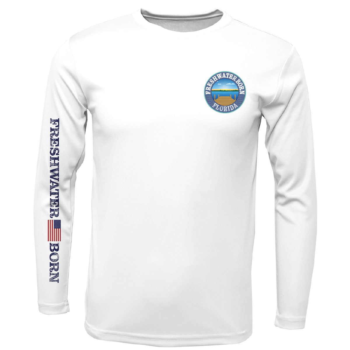 Florida Freshwater Born Kraken Boy's Long Sleeve UPF 50+Dry-Fit Shirt