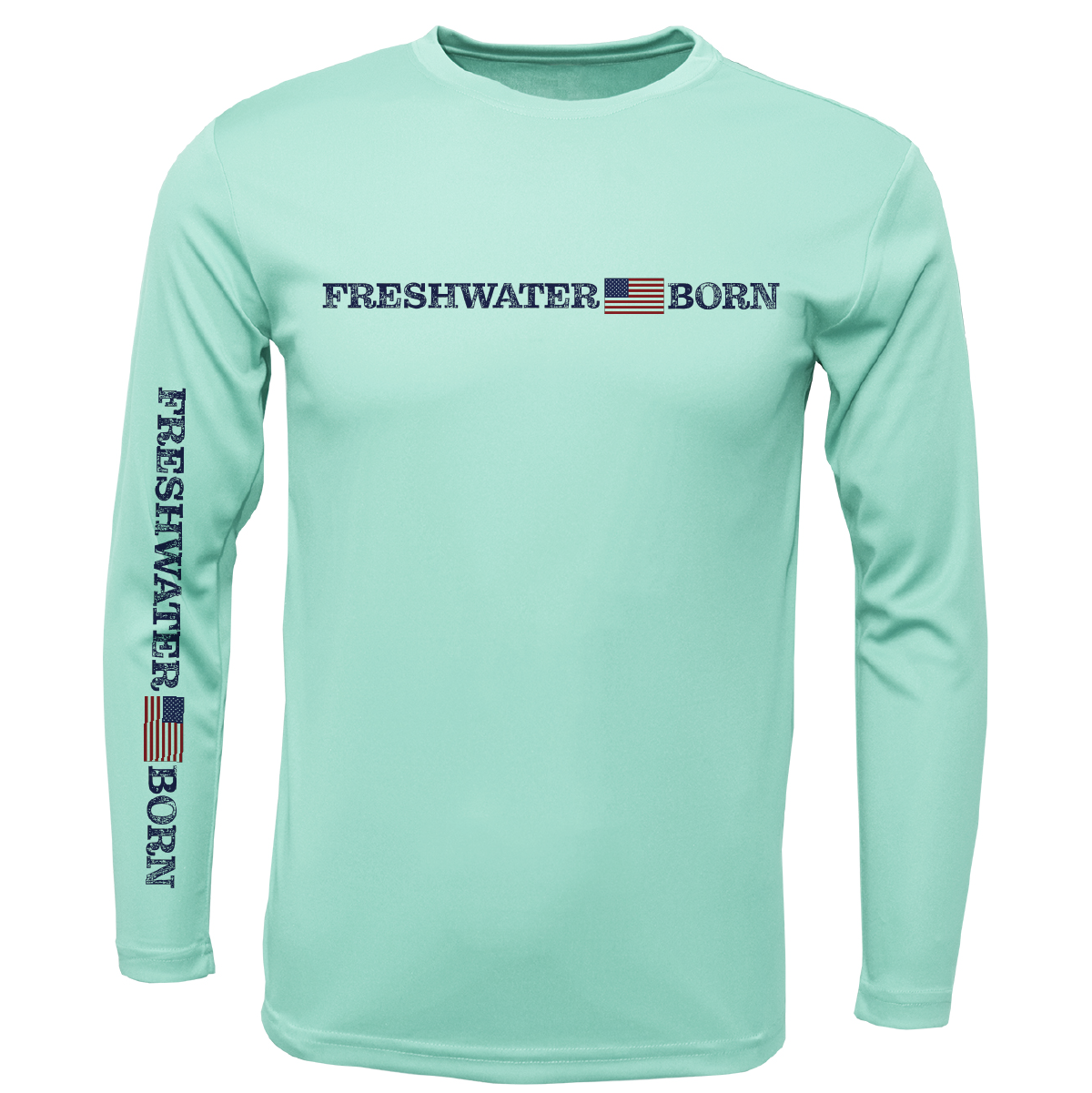 Florida Freshwater Born Linear Logo Girl's Long Sleeve UPF 50+ Dry-Fit Shirt