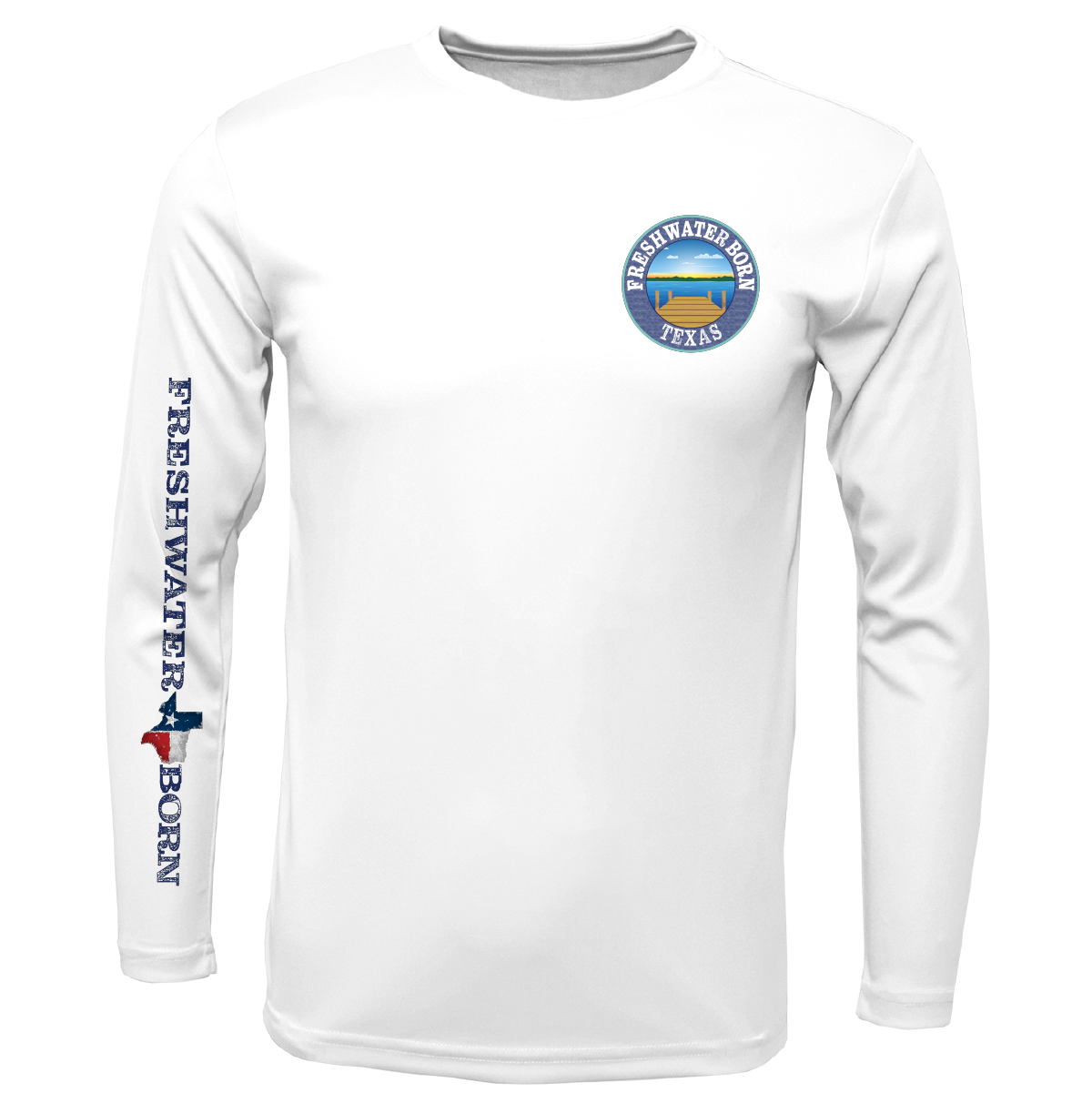 State of Texas Freshwater Born Boy's Long Sleeve UPF 50+ Dry-Fit Shirt