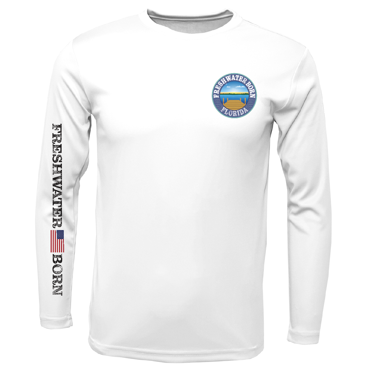 Florida Freshwater Born "Surrender The Booty" Boy's Long Sleeve UPF 50+ Dry-Fit Shirt