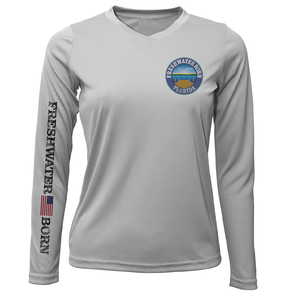 Florida Freshwater Born "Surrender The Booty" Women's Long Sleeve UPF 50+ Dry-Fit Shirt