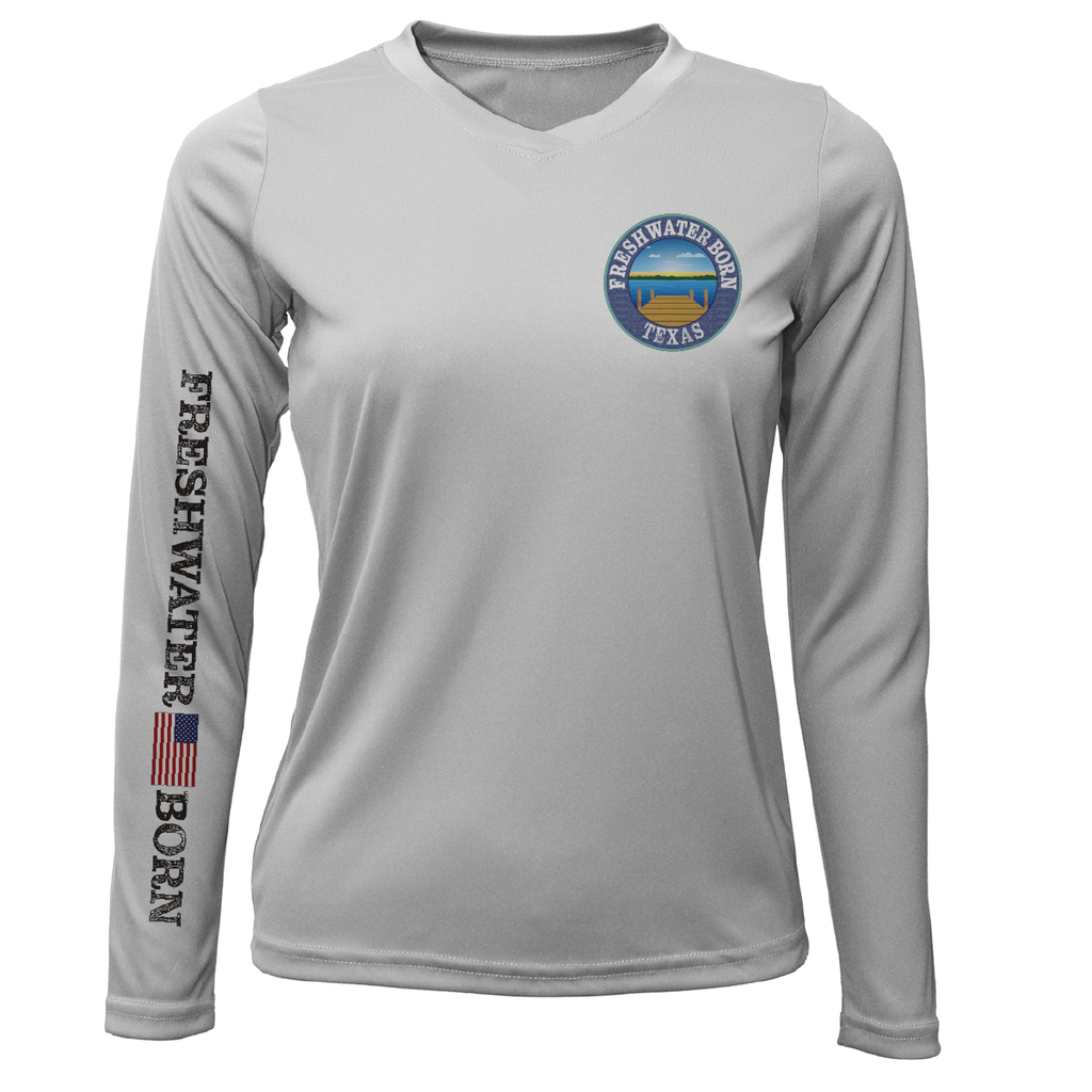Texas Freshwater Born "Surrender The Booty" Women's Long Sleeve UPF 50+ Dry-Fit Shirt