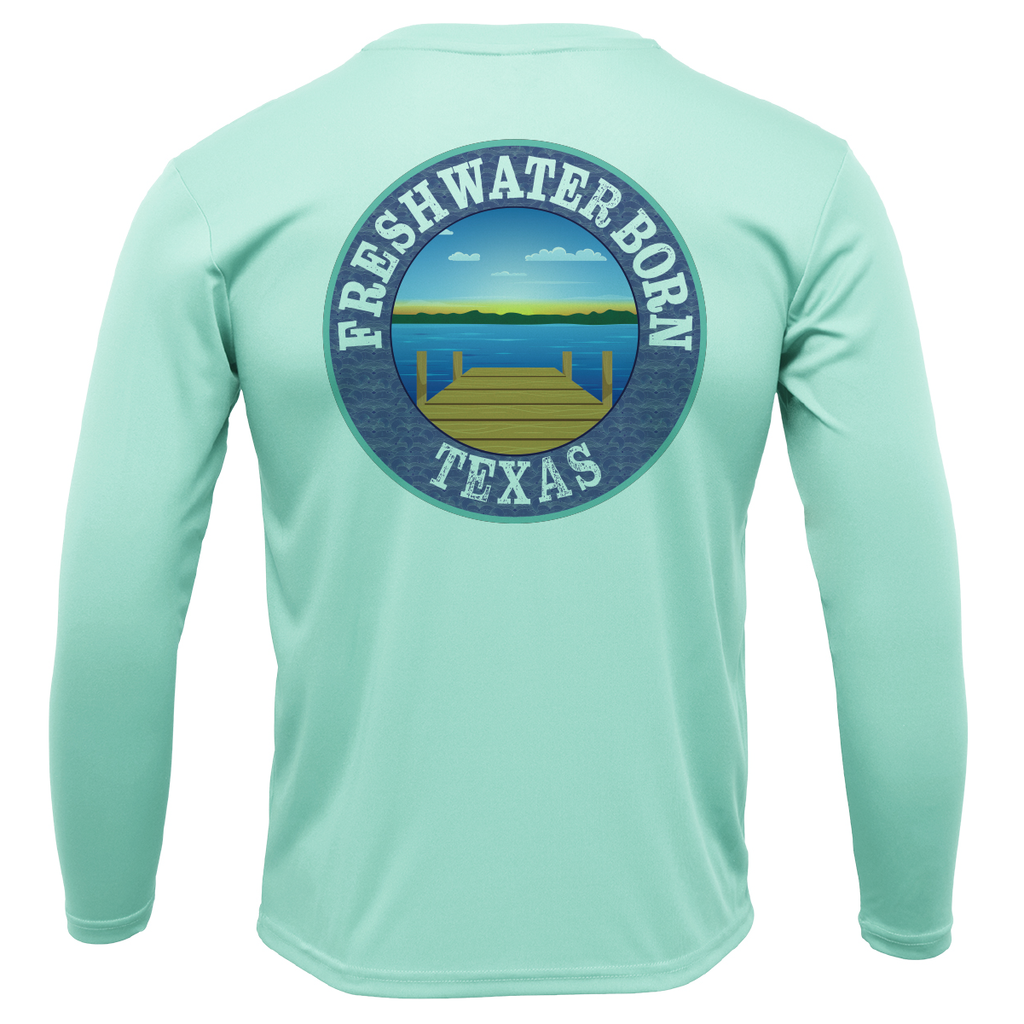 Texas Freshwater Born Linear Logo Men's Long Sleeve UPF 50+ Dry-Fit Shirt