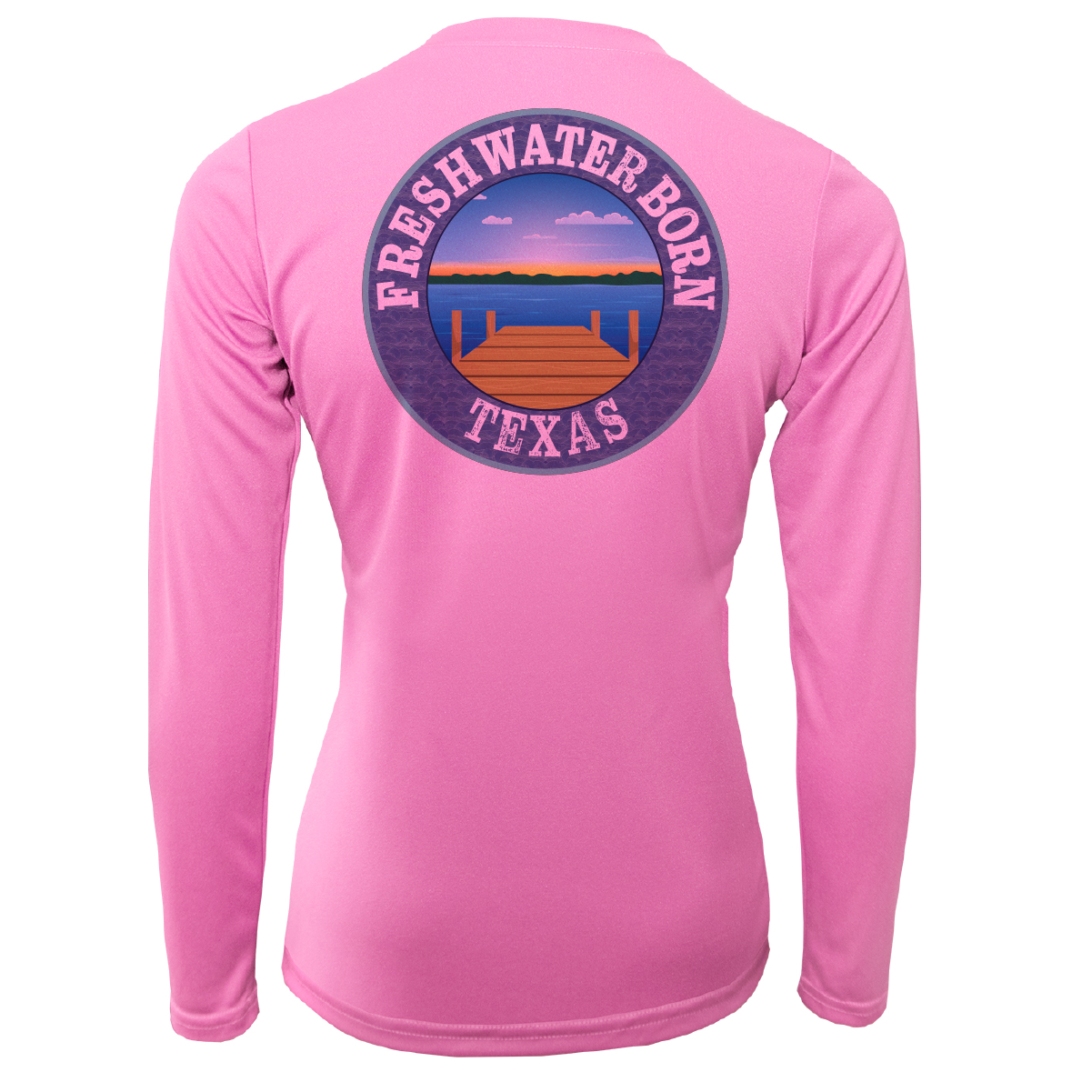 Texas USA Freshwater Born Women's Long Sleeve UPF 50+ Dry-Fit Shirt