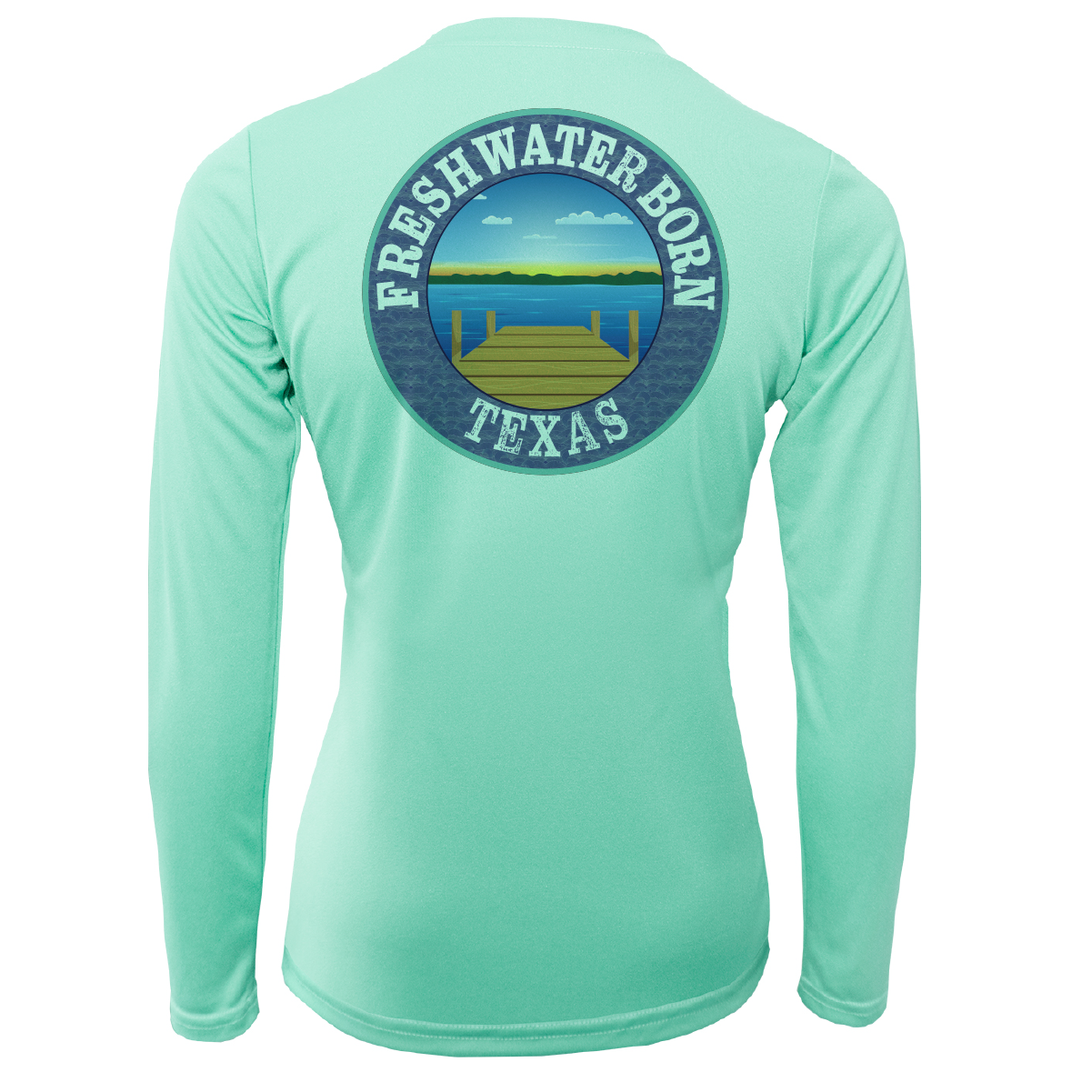 Baylor Edition Freshwater Born Women's Long Sleeve UPF 50+ Dry-Fit Shirt