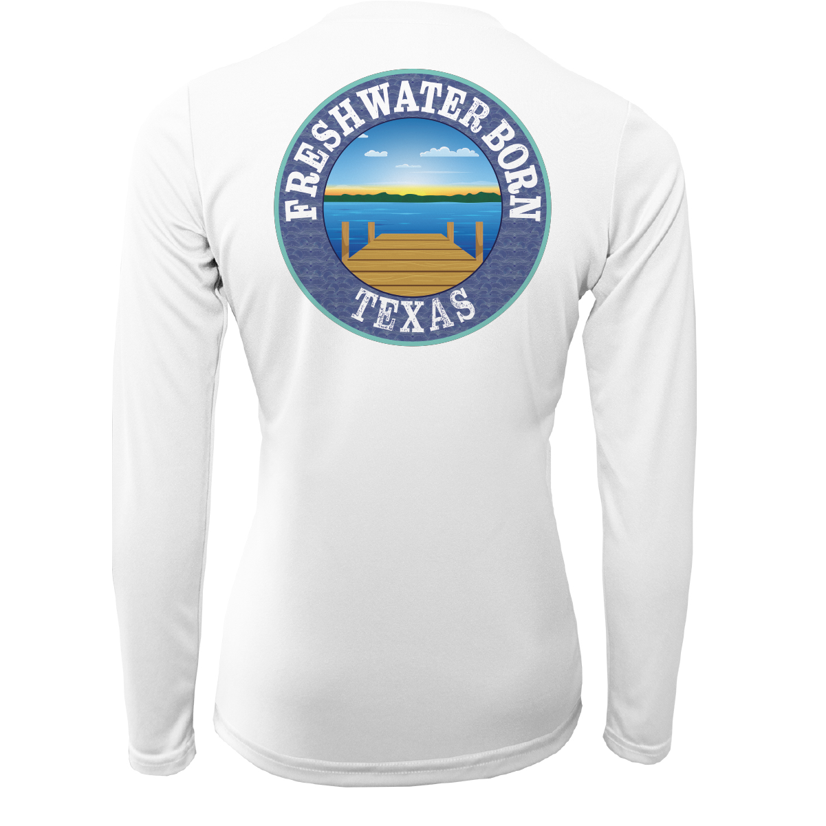 Texas USA Freshwater Born Women's Long Sleeve UPF 50+ Dry-Fit Shirt