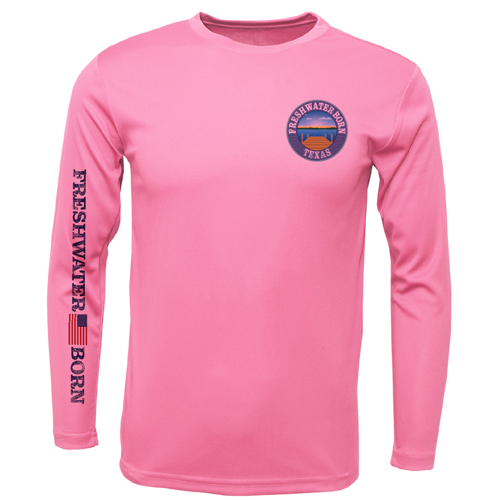 Texas Freshwater Born Kraken Girl's Long Sleeve UPF 50+ Dry-Fit Shirt