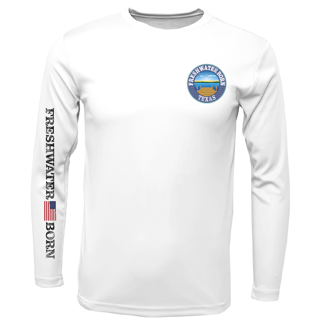 Texas Freshwater Born "Surrender The Booty" Men's Long Sleeve UPF 50+ Dry-Fit Shirt