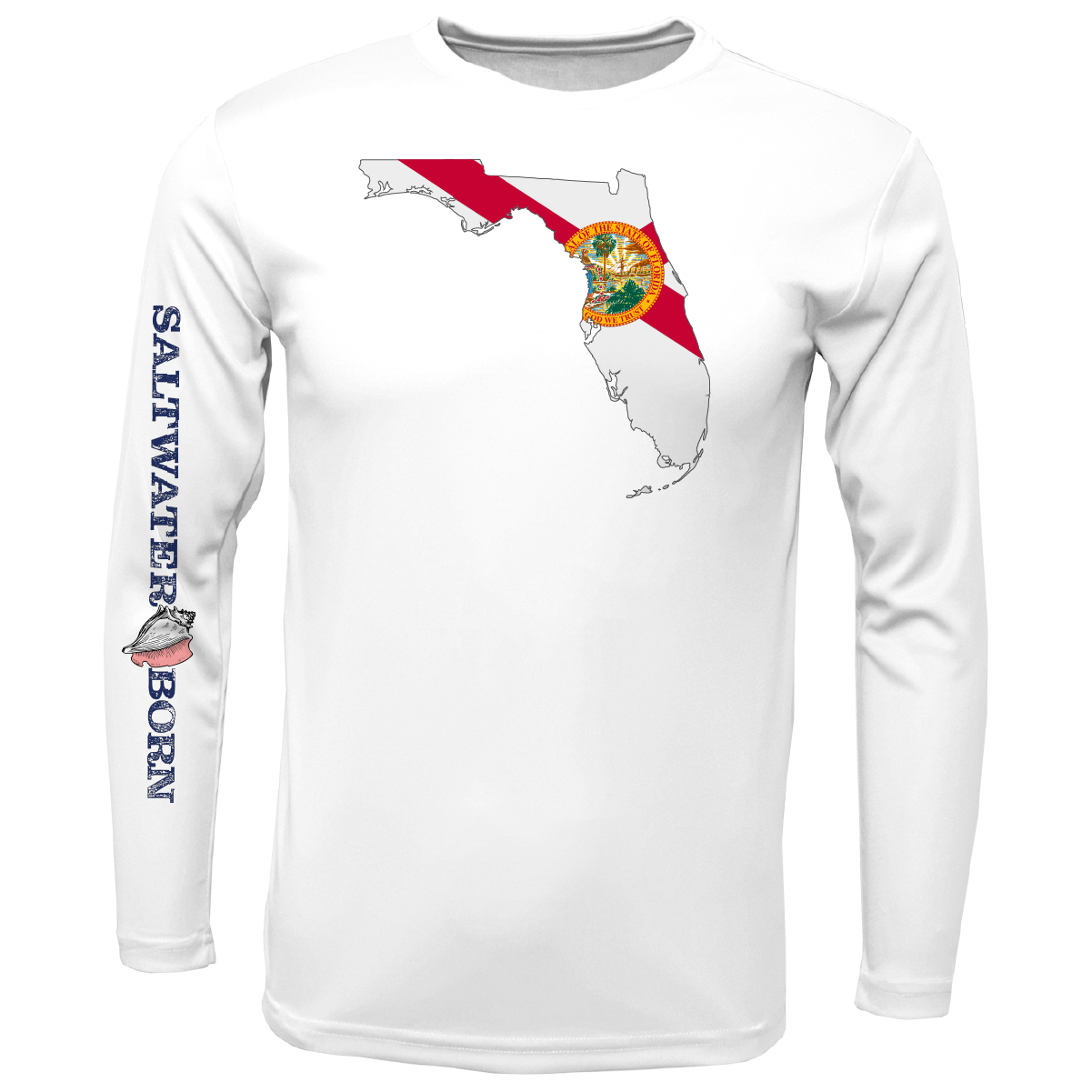 Key West, FL State of Florida Boy's Long Sleeve UPF 50+ Dry-Fit Shirt