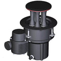 Harken 1200 CLR Electric AL Mooring Horizontal Winch with 12V Dual Function Control Box