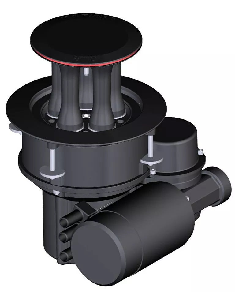Harken 1200 CLR Electric AL Mooring Horizontal Winch with 24V Dual Function Control Box