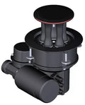 Harken 1200 CLR Electric AL Mooring Horizontal Left Mount Winch With 24V Dual Function Control Box