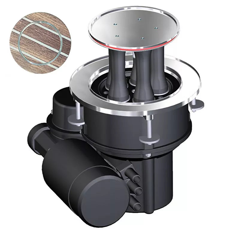 Harken 1200 CLR Electric Top Custom Mooring Horizontal Left Mount Winch With 12V Dual Function Control Box