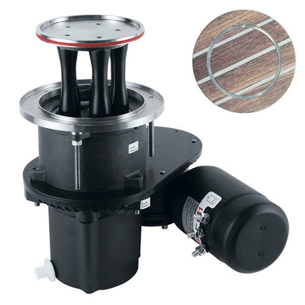 Harken 600 CLR Electric Top Custom Mooring Horizontal Winch With 12V Dual Function Control Box