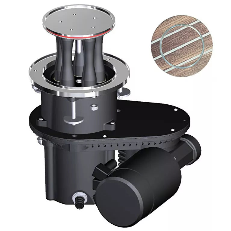Harken 600 CLR Electric Top Custom Mooring Horizontal Winch With 24V Dual Function Control Box