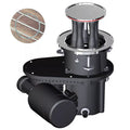 Harken 600 CLR Electric Top Custom Mooring Horizontal Left Mount Winch With 24V Dual Function Control Box