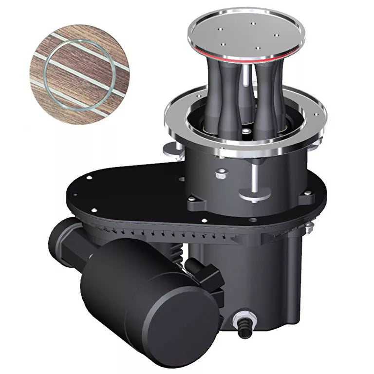 Harken 600 CLR Electric Top Custom Mooring Horizontal Left Mount Winch With 24V Dual Function Control Box